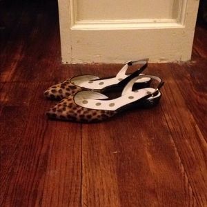 Boden women's leopard closed-toe shoes.